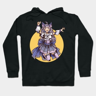 Anime Cat Girl Jumping Hoodie